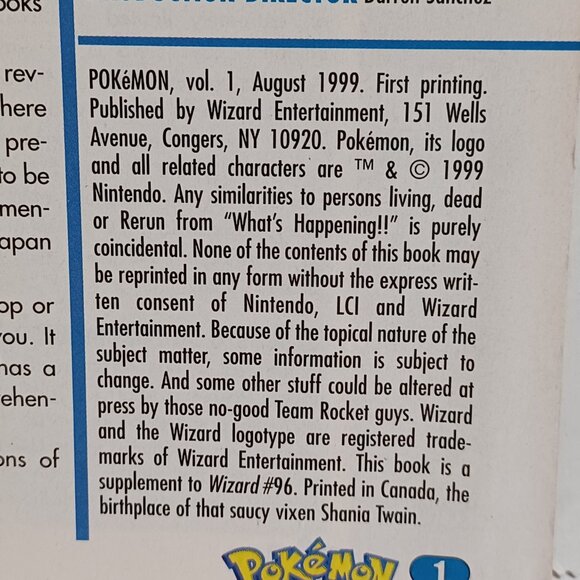 Vintage 90s Pokemon Wizard's Guide To Special Edition Vol. 1 Aug. 1999 Magazine - Picture 4 of 6